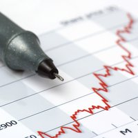 Gray Pen On Growing Share Price Chart